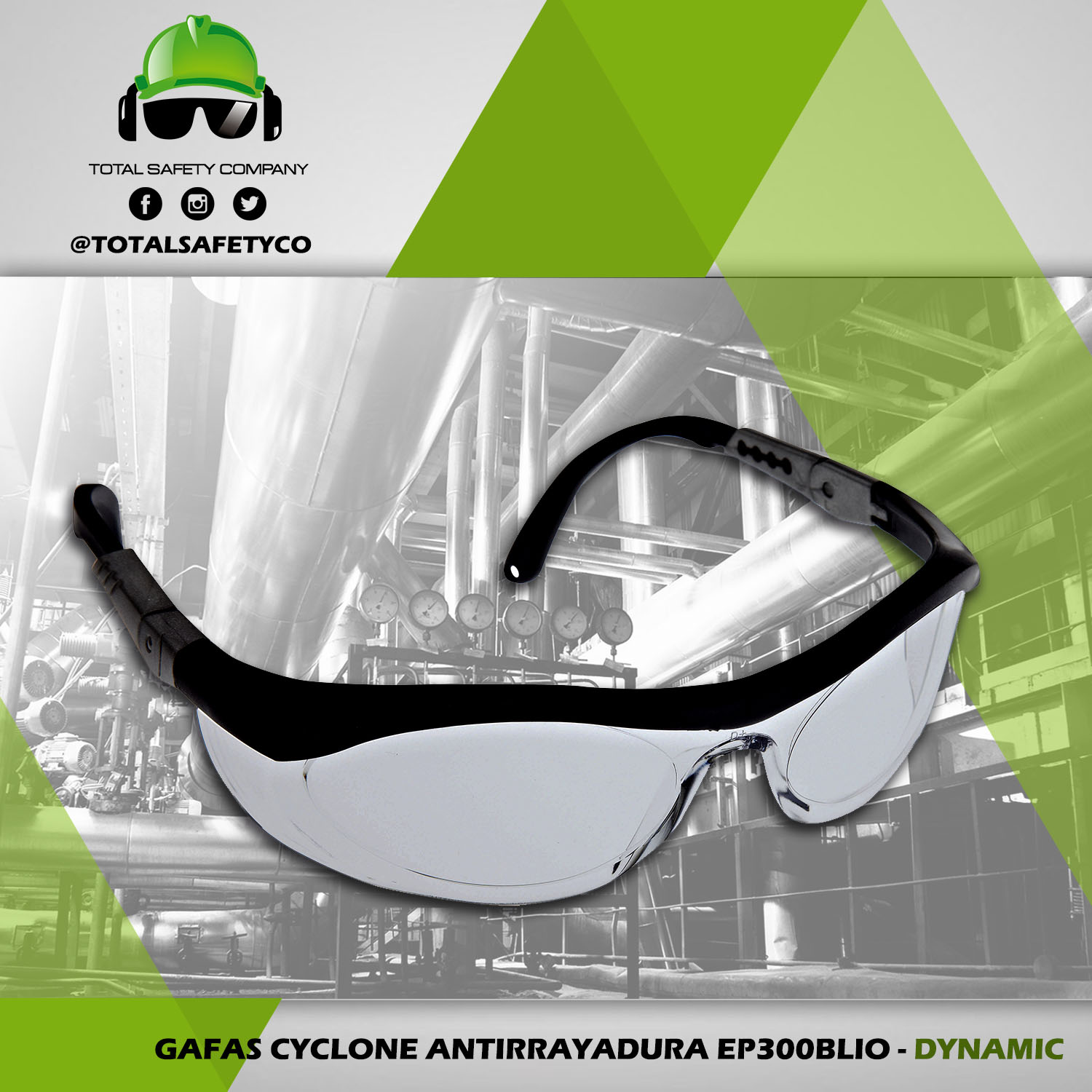 Gafas Cyclone antirrayadura  EP300BLIO