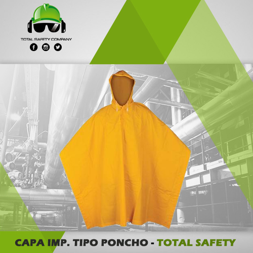 Capa impermeable tipo poncho - TOTAL SAFETY