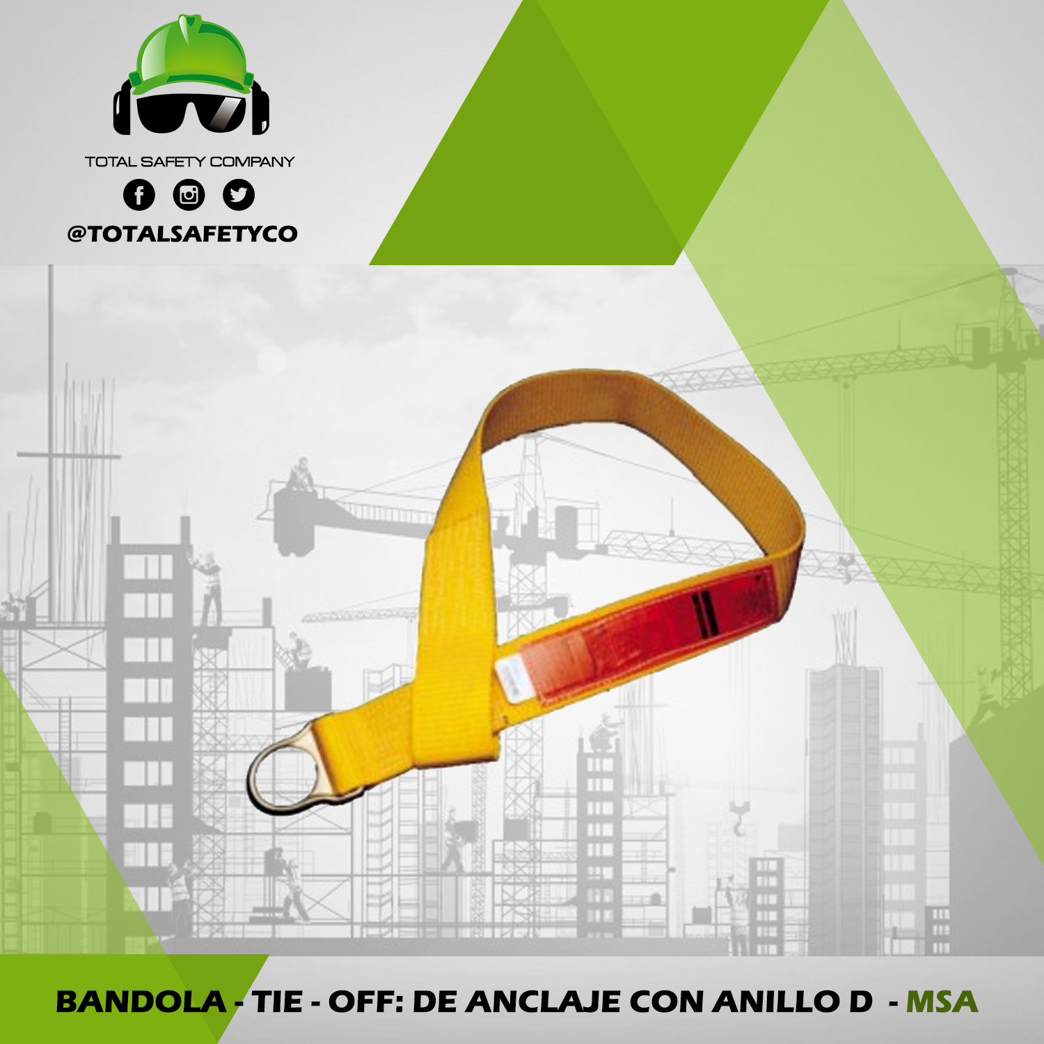 Bandola - TIE - off : de anclaje de anillo d - MSA