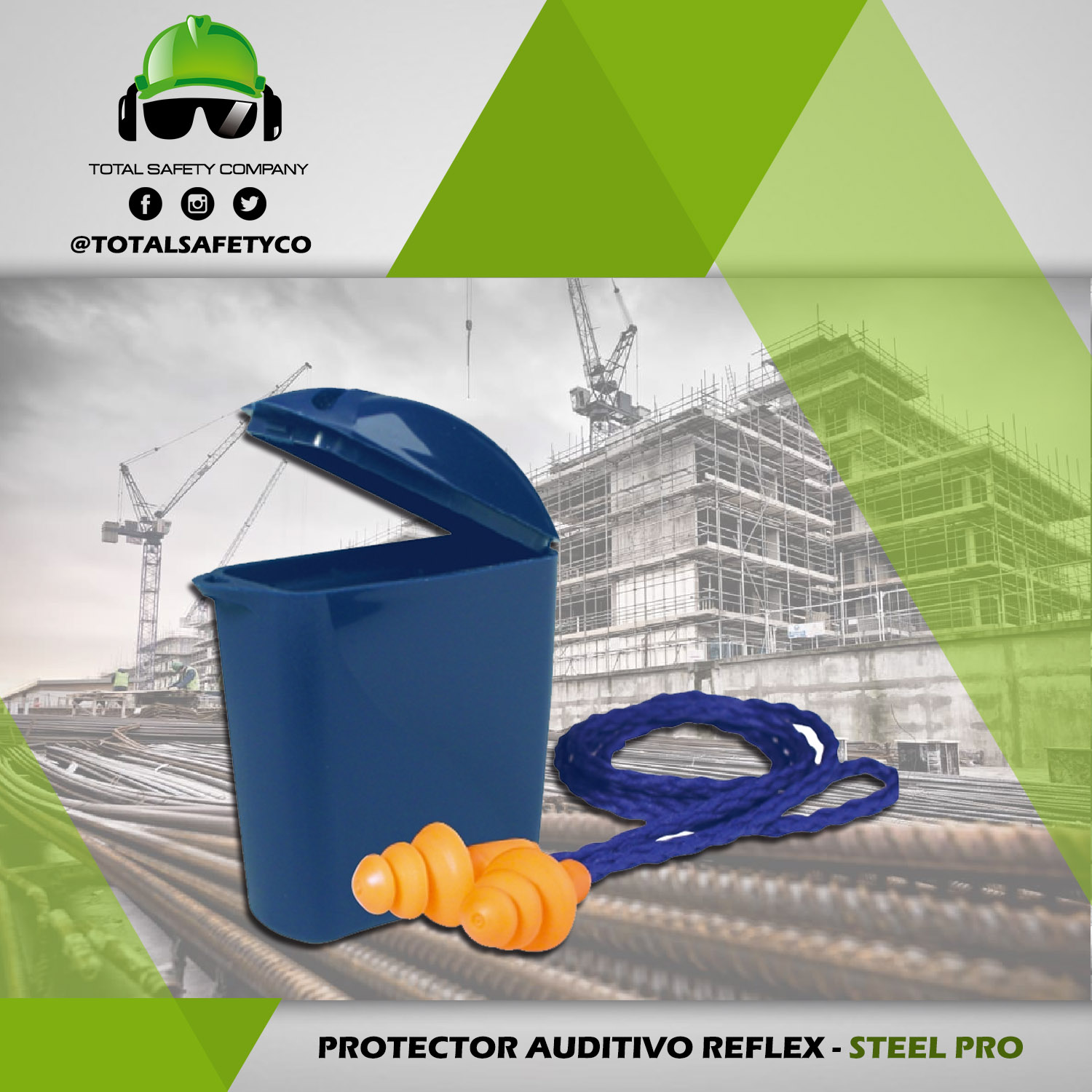 Protector auditivo reflex - STEEL PRO 
