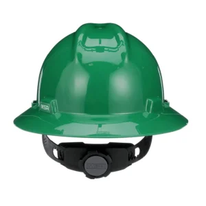 SOMBRERO V-GARD VERDE SHELL MEDIO C/SUSPENSION FAS-TRAC III MSA 475370