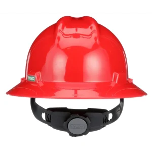 SOMBRERO V-GARD ROJO SHELL MEDIO C/SUSPENSION FAS-TRAC III MSA 475371