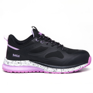 ZAPATO DEPORTIVO NEGRO/ROSADO SAGA 7501