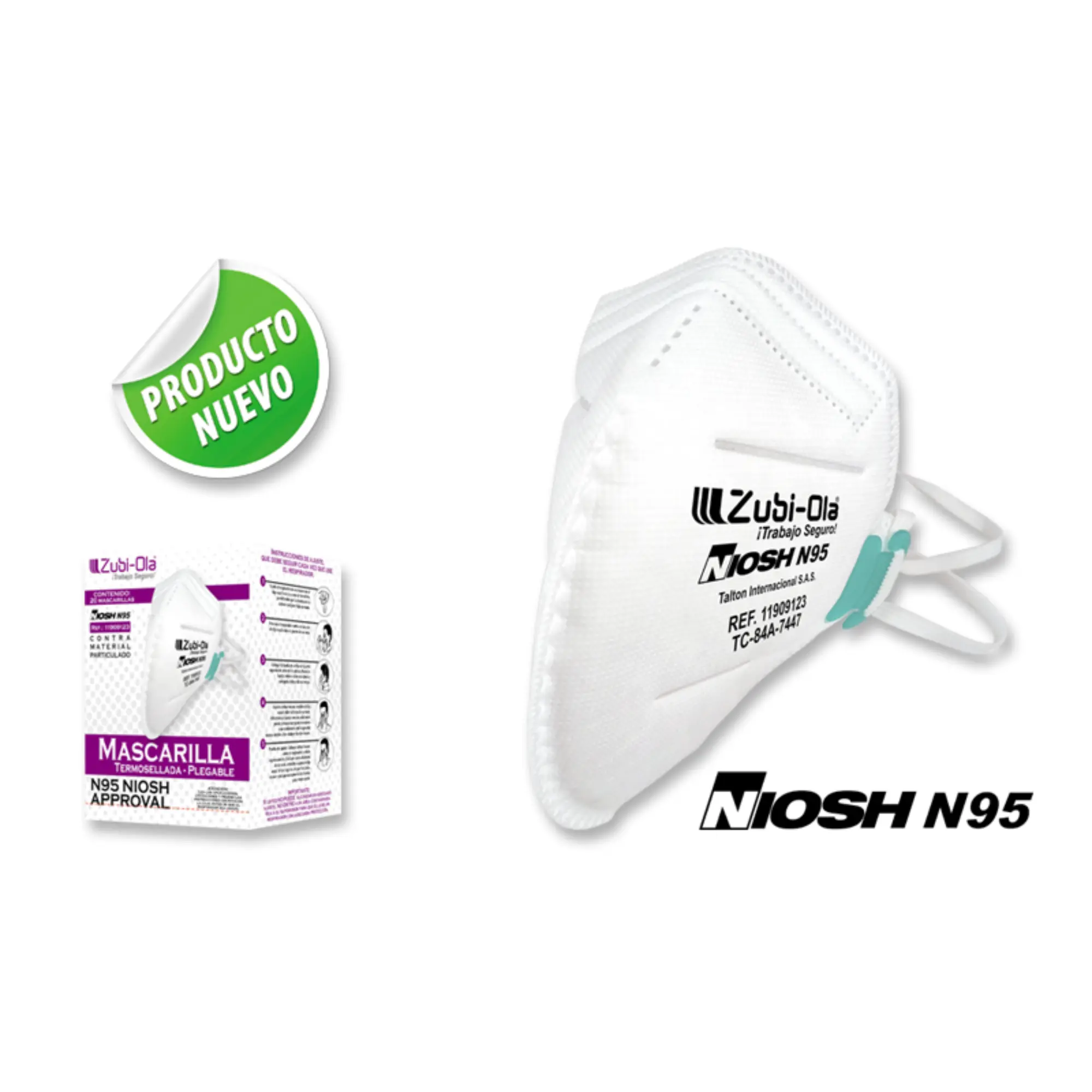 MASCARILLA PLEGABLE N95 ZUBI-OLA 11909123