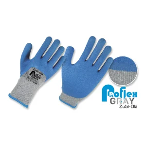 GUANTES PROFLEXGRAY HILAZA LÁTEX CORRUGADO T9 ZUBI-OLA 19590015