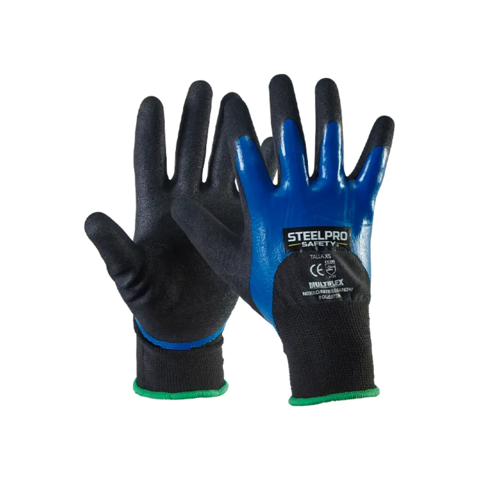 GUANTE MULTIFLEX SANDY EXTRA NITRILO STEELPRO 501187 T-XS / 301000790623 T-S / 301000790624 T-M / 301000790625 T-L
