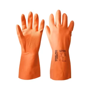 GUANTE ULTRASAFE NEO LATEX NARANJA STEELPRO 501659 - S /501660 - M /501661 - L