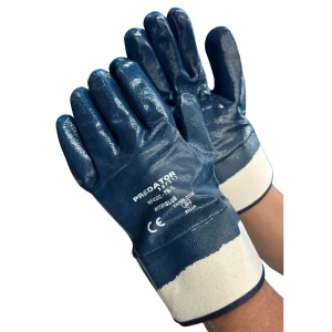 GUANTE NITRILO PUÑO ABIERTO NITRIBLUE PREDATOR NF4102