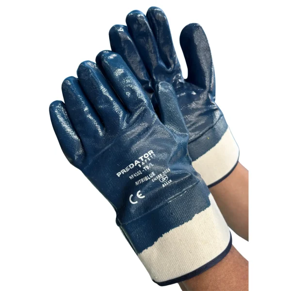 GUANTE NITRILO PUÑO ABIERTO NITRIBLUE PREDATOR NF4102