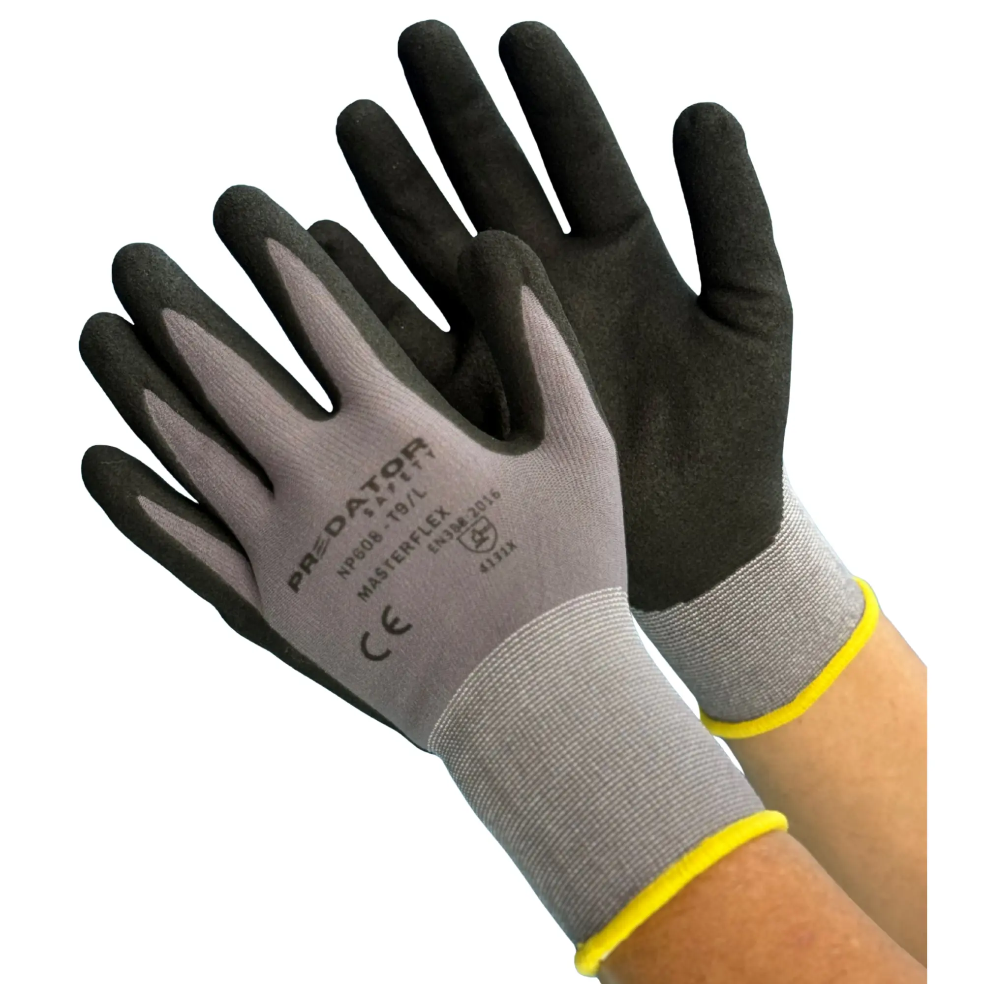 GUANTE NYLON NITRILO MASTERFLEX PREDATOR NP608