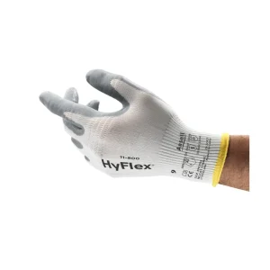 GUANTES HYFLEX FOAM BLANCO/GRIS ANSELL 11800-7 / 11800-8 / 11800-9 / 11800-10